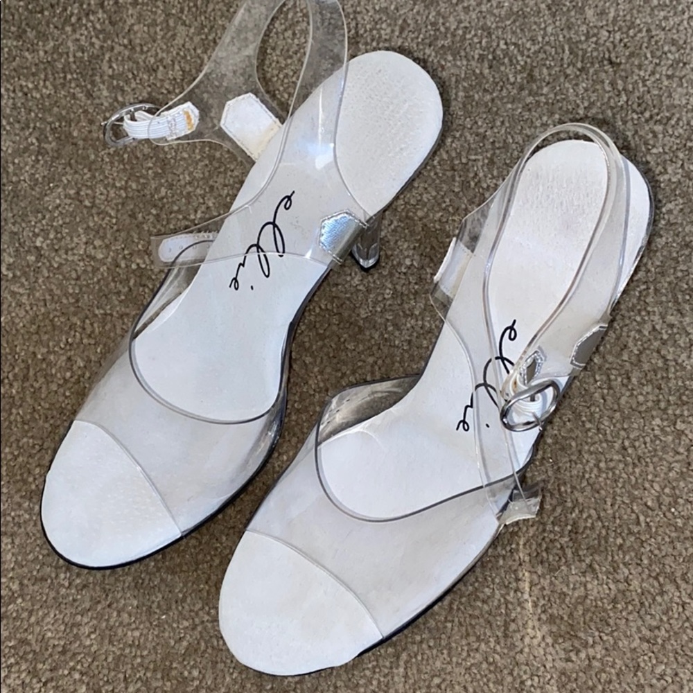 Ellie brook clear 4.5 in competition heels